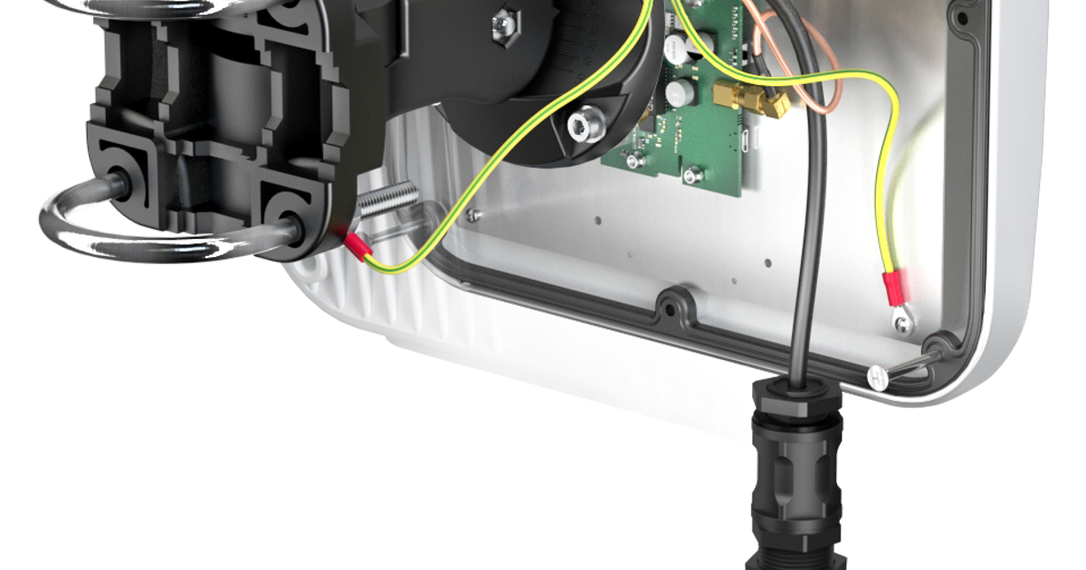 QuMax LTE antenna with IP67 enclosure for Teltonika TRB140 with